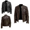 thumbnail image 4 of Unatoiry Classic And Versatile Men S Motorcycle Jacket Any Adventure Cool Appearance khaki XL, 4 of 6