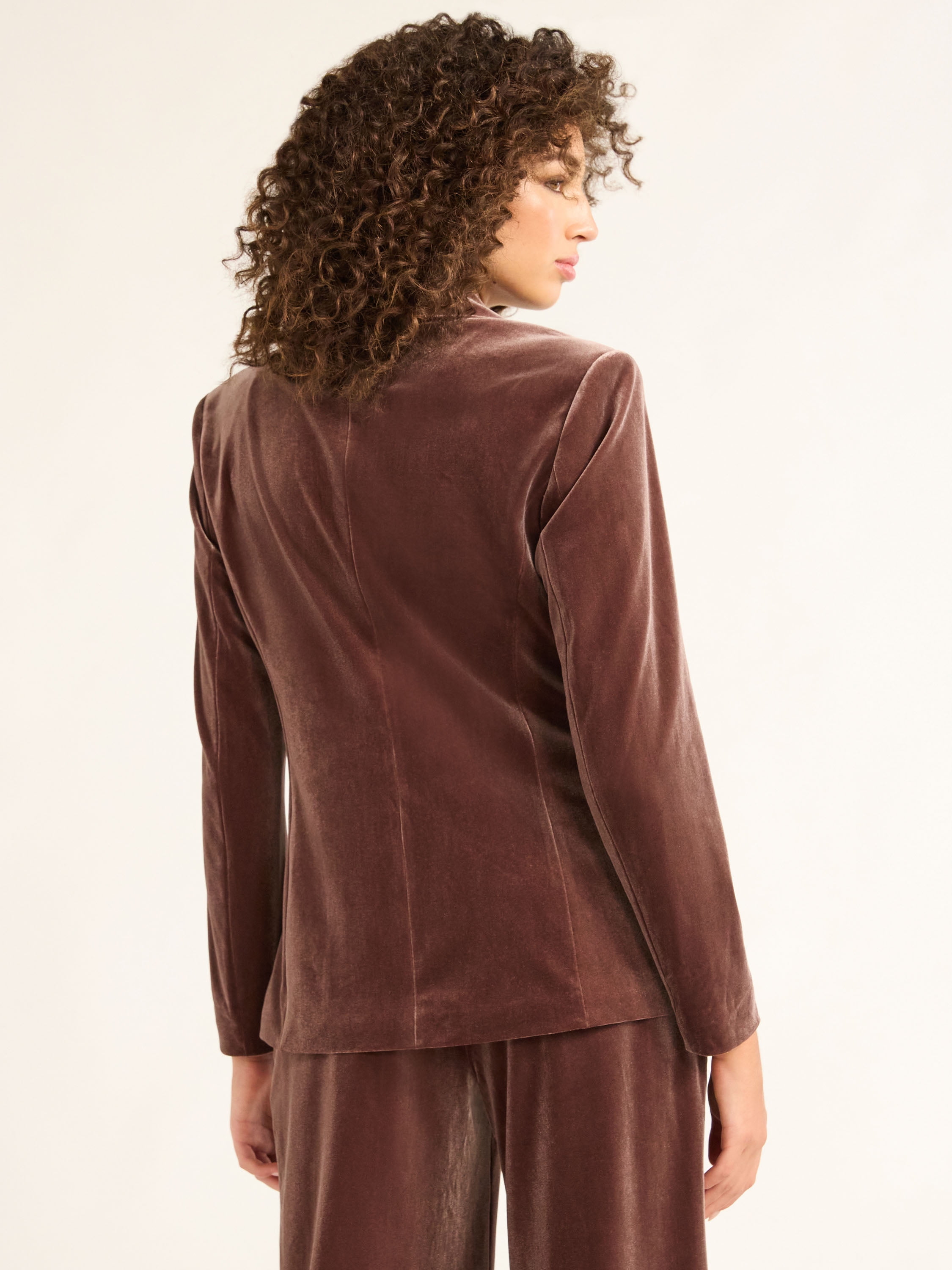 Sofia by Sofia Vergara Women's and Women's Plus Size Single Breasted Velvet Blazer, Sizes XS-4X