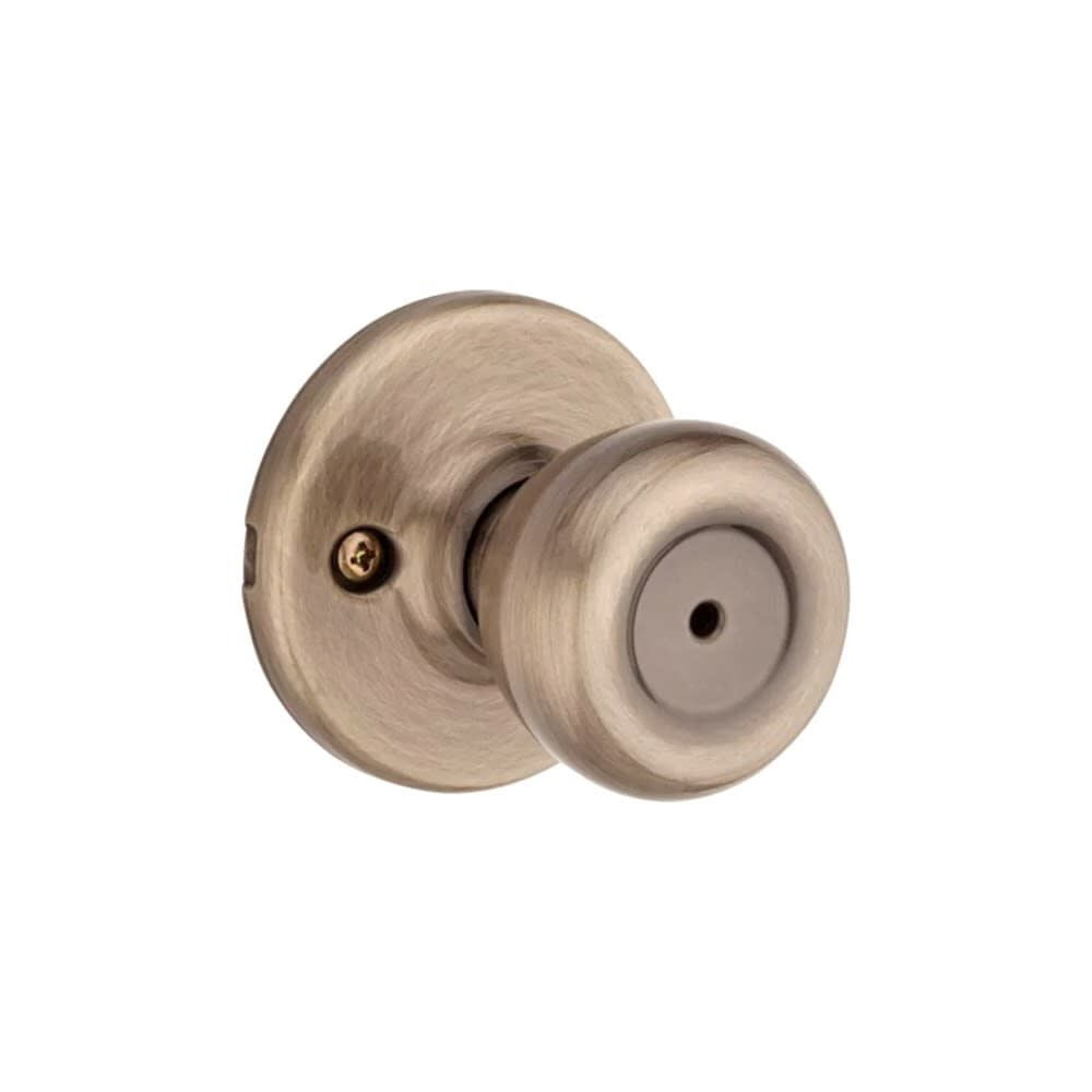 Kwikset Tylo Antique Brass Steel Privacy Knob 3 Right or Left Handed