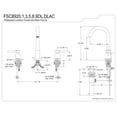 thumbnail image 5 of Fauceture FSC8921DL Concord Widespread Bathroom Faucet, Polished Chrome, 5 of 5