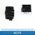 thumbnail image 4 of Interruptor de ventana eléctrica Unique Bargains para el lado trasero del pasajero para Pontiac G6 Solstice 2006-2009 Negro, 4 of 7