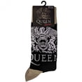 thumbnail image 2 of Unisex-adult Queen Crest & Logo (US Men's Shoe Size 8 - 12) Socks One Size Black, 2 of 3