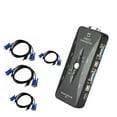 thumbnail image 1 of 4 Port Kvm Switch USB 2.0 VGA Splitter Printer Mouse Keyboard Pendrive Share Switcher 1920*1440 VGA Switch Box Adapter ,Fast and Stable Transmission, 1 of 7