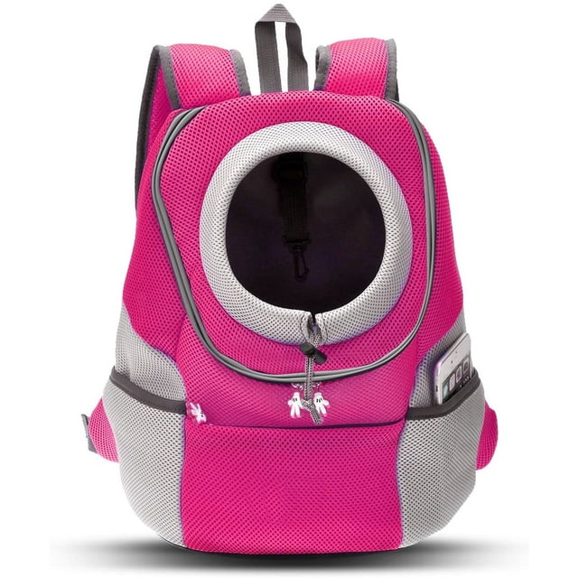 Transporteur pour Animaux de Compagnie Sac à Dos de Voyage pour Chien Sac de Transport pour Animaux de Compagnie pour Petits Chiens Chats Tête de Compagnie Aérienne de Conception Approuvée pour la Randonnée à Vélo Rose