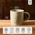 thumbnail image 4 of Famiware Constellation 4-Piece Stoneware 13 oz Coffee Mug Set, Assorted Colors, 4 of 5