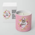 thumbnail image 2 of Caroline's Treasures Husky Sibérien 2 Fleurs Roses 10 oz Pot de Soja Décoratif-Bougies, 2 of 2