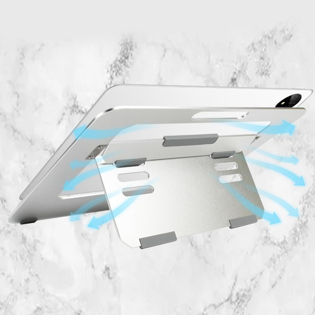 HONCLL Vertical Laptop Stand Space Saving Adjustable Tablets Holde for Drawing Pad Other Devices Aluminum Desk Support Bracket