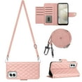 thumbnail image 2 of for Moto G Power 5G 2024 Wallet Case RFID Blocking Card Slots Holder with Shoulder&Crossbody Strap, Magnetic Folio Kickstand Handbag Flip Phone Cover for Motorola Moto G Power 5G 2024, Coralpink, 2 of 8