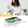 thumbnail image 5 of Whale PU Leather Jewelry Box Necklace Organizer with Removable Compartment and Storage Box - Portable Beauty Organizer, 5 of 6