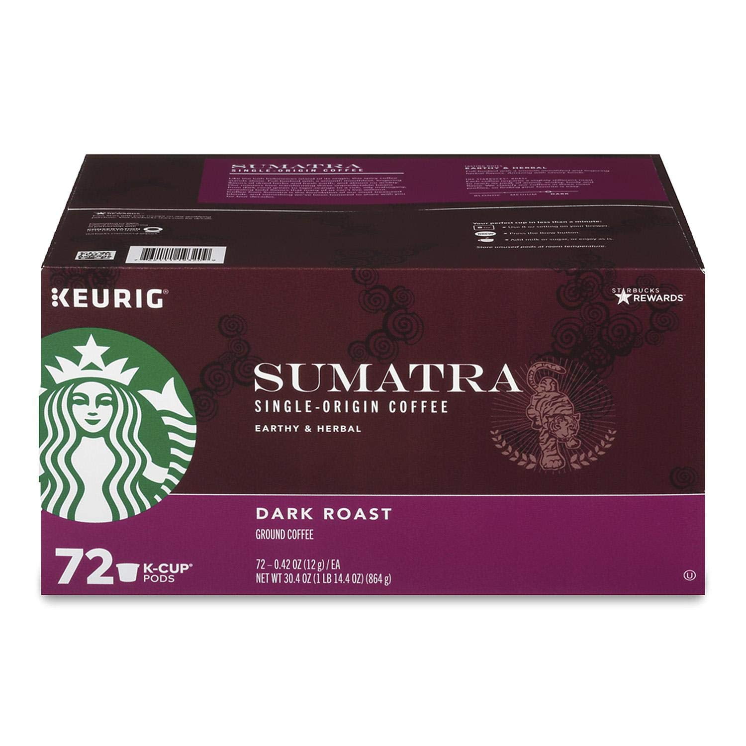 Starbucks Sumatra Coffee (72 K-Cups 