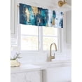thumbnail image 3 of Valances for Windows Abstract Graffiti Art Rod Pocket Cafe Window Treatments Valance Curtains for Kitchen Bathroom Laundry Basement Windows 60"x18", 3 of 9