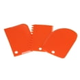 thumbnail image 2 of Plastic Dough Scraper Baking Tools Set, 3-Piece Cake Icing Fondant Spatulas with Smooth Jagged Edge, Reusable Non-Stick Cake Decorating Tools for Home Bakers, 4.7X3.1In, 3-Piece Butter Scraper Set, 2 of 6
