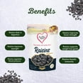 Premium Seedless Black Raisins By Healthy Shotz 1kg, High In Protein
