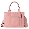 thumbnail image 4 of Bolso Wrangler con estampado de vaca para mujer, estilo western, color rosa, 4 of 6