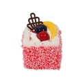 thumbnail image 2 of Simulado de pastel de crema francesa con textura de fruta y crema para decoración del hogar, imán de refrigerador, decoración de cocina o tienda, multicolor, 2 of 6