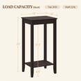 thumbnail image 7 of Topeakmart Small End Table Coffee Table Stand Nightstand Accent Table Living Room Bedside Sofa Table, Dark Coffee, 7 of 7