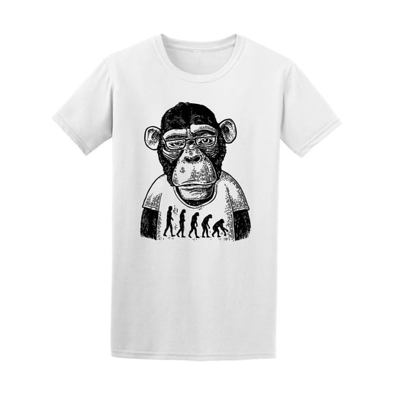 Monkey Dressed In Human T Shirt Tee Men's -Image by Shutterstock