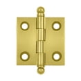 thumbnail image 2 of Deltana CH1515CR003 1-1/2" x 1-1/2" Hinge, w/ Ball Tips in PVD Polished Brass, 2 of 2