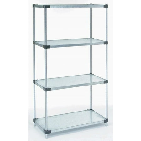 

21 Deep x 42 Wide x 80 High 4 Tier Solid Galvanized Starter Shelving Unit