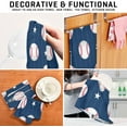 thumbnail image 7 of Coolnut Soft Absorbent Reusable Kitchen Towels, Set of 1|28x18 in, Baseball Pattern (1) Dining Kitchen Living Room Tea Towels Dish Towels Decorative Towels Washcloth Gift, 7 of 7