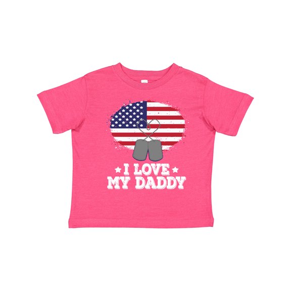 Inktastic I Love my Daddy Military Son Daughter Boys or Girls Toddler T-Shirt