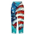 thumbnail image 5 of Tnhcen Women's Spring Autumn Wide Leg Pants - Patriotic Print Loose Fit Casual Trousers Pre Shrunk Spacious Cut S-5XL Sizes for Patriotic Spirit & Comfort, 5 of 5