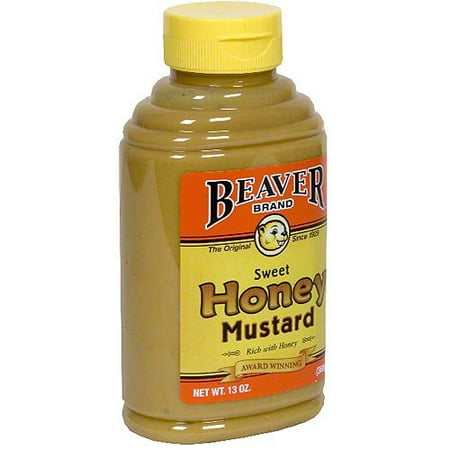 Beaver Brand Sweet Honey Mustard, 13 oz (Pack of