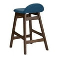 thumbnail image 4 of Chaise de Comptoir 24 Pouces Marron Moyen - Bleu (RTA), 4 of 7