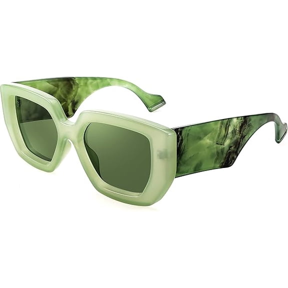 Oversized Square Sunglasses for Women Men Thick Frame Shades B4074