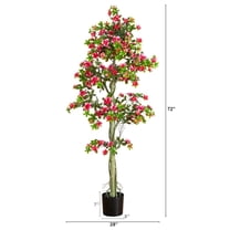 Nearly Natural 6ft. UV Resistant Artificial Azalea Tree (Indoor/Outdoor)