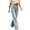 Blue, variant on Tqcoqu Women’s Ripped Jeans High Waisted Distressed Baggy Straight Wide Leg Pants,Blue Women's S-XXL