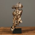 thumbnail image 4 of Figura abstracta de resina, estatua artesanal, figura abstracta silenciosa para estudio de oficina JShteea Libre de BPA, 4 of 6