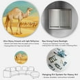 thumbnail image 5 of Designart 'Camels In Wild Desert I' Farmhouse Circle Metal Wall Art 11x11 - Disc of 11, 5 of 5