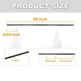 thumbnail image 2 of FlexWave Straight Barbell Bar, Alloy Steel, 1-Inch Standard Diameter, Black Finish, Available in 5FT and 7FT, 2 of 6