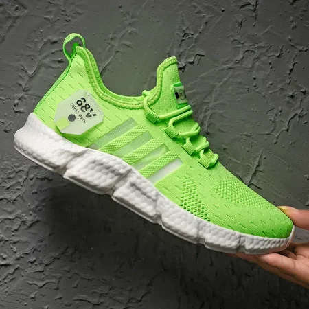 

Men‘s Fly Woven Breathable Lightweight Sports Sneakers Running Shoes