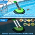 thumbnail image 2 of Rampa de escape de animales para piscina, almohadillas protectoras de ranas, escalera para piscinas, lirio para ranas, flotador, salvavidas, vida silvestre, pato, criatura (verde), 2 of 5