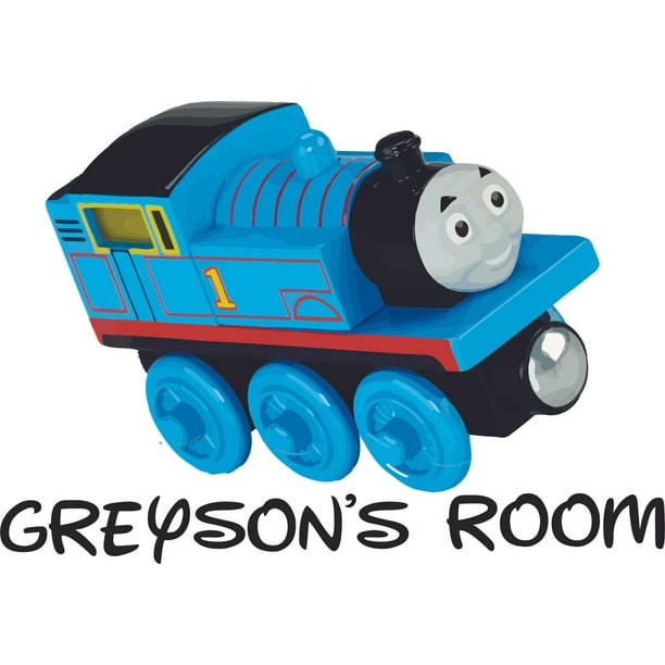 Thomas And Friends Train Cartoon Customized Wall Decal Custom Vinyl Wall Art Personalized Name Baby Girls