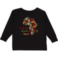 thumbnail image 3 of Inktastic Black History Month History Starts Here African Fabric Print Boys or Girls Long Sleeve Toddler T-Shirt, 3 of 5