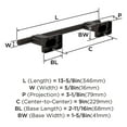 thumbnail image 5 of Amerock Bronx Oil-Rubbed Bronze 9 inch (229mm) Towel Bar, 5 of 7