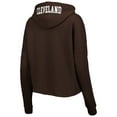 thumbnail image 3 of Women's New Era Brown Cleveland Browns Foil Sleeve Pullover Hoodie, 3 of 3