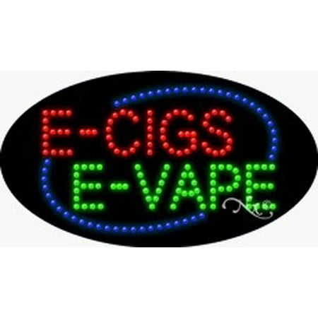 E Cigs E Vape Flashing & Animated LED Sign (High Impact, Energy