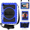 thumbnail image 2 of iPad 6th / 5th Generation Case, iPad Pro 9.7 / iPad Air 2 Case, Dteck Heavy Rugged 3 Layer Full Body Shockproof Protective Cover with 360 Rotate Stand /Hand Strap/ Should Belt /Pencil Holder,Blue, 2 of 6