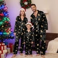 thumbnail image 6 of mgoYE Christmas Pajamas for Family Silk Satin Button Sleepwear Long Sleeve Nightwear 2 Pcs Comfy Loungewear Set, 6 of 6