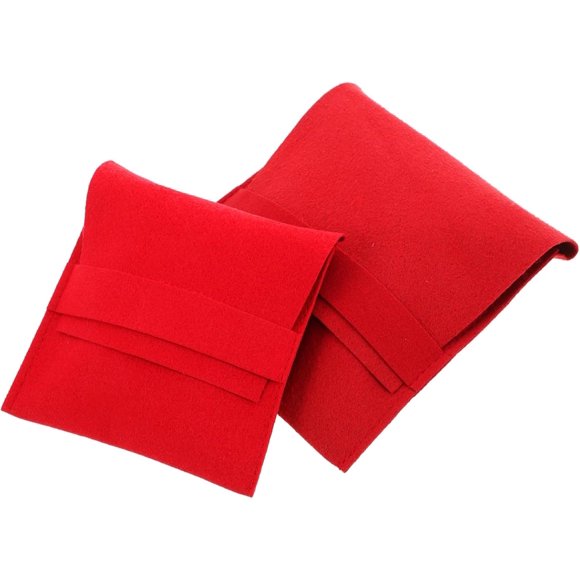 EcoNesxp Red Small Jewelry Travel Bag Necklace Jewelry BagGo
