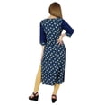 thumbnail image 5 of Bimba Women Straight Kurta Kurti Blue Rayon Tunic Casual Summer Indian Blouse, 5 of 7