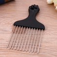 thumbnail image 4 of Tmvgtek Peine Para El Cabello Con Peine Africano De Metal Negro Para Uso Profesional En Salón (S) Tmvgtek Para estrenar, 4 of 6