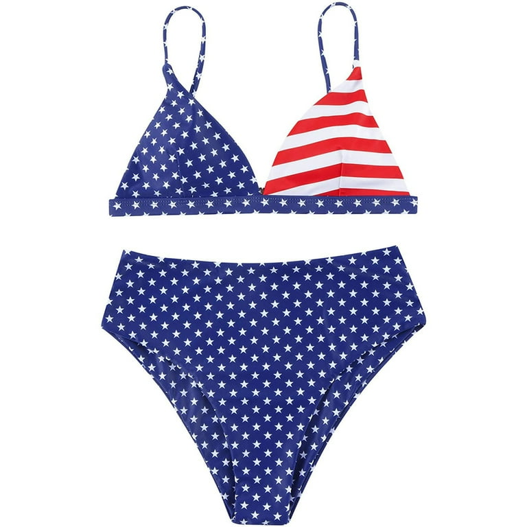 Girls red white and blue cheap bathing suit