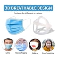 thumbnail image 4 of 16 Pcs Support de Visage pour Masque - Support de Masque 3d - Cadre de Support Interne pour Masque de Visage, Plus d'Espace pour une Respiration Confortable, Protecteur de Rouge à Lèvres, Lavable Réutilisable, 4 of 5