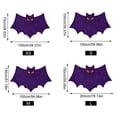 thumbnail image 3 of Halloween Throw Blanket, Purple Bat Shaped Halloween Blanket, 39x59'' Oversized | Ultra-soft Cozy Flannel Blanket, for Sofa Couch Bed Chair, Spooky Halloween Décor, Durable and Machine Washable, 3 of 8