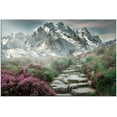 thumbnail image 2 of Snow Mountain Canvas Wall Art Spring Sunrise Landscape Picture Painting Nature Scenery Poster Print Wooden Framed Office Wall Decor Art for Bedroom Living Room Home Ready to Hang [12''''W X 18''''H], 2 of 6